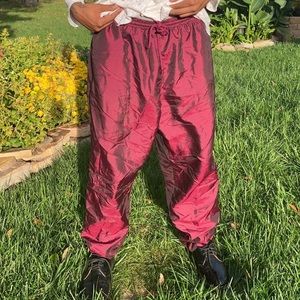 Vintage Oversized Red Baggy Sweatpants 🌹💧